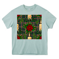 Arona christmas candle and ornaments seamless pattern Heavy Core Tee - BundleAndBundleShop