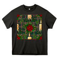 Asphalt christmas candle and ornaments seamless pattern Heavy Core Tee - BundleAndBundleShop