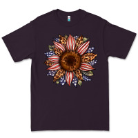 Plum usa flag camouflage leopard sunflower Premium Tee - Artiststas