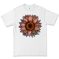 White usa flag camouflage leopard sunflower Premium Tee - Artiststas
