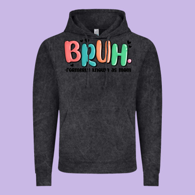 Bruh Formerly Known As Mom Vintage Hoodie Designed By Maliassmallbusiness