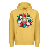 Antique Gold sunflower i̇talian flag Premium Hoodie - JahusDesignShop