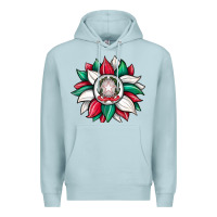 Blue Mist sunflower i̇talian flag Premium Hoodie - JahusDesignShop