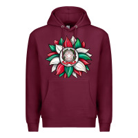 Burgundy sunflower i̇talian flag Premium Hoodie - JahusDesignShop