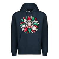Navy sunflower i̇talian flag Premium Hoodie - JahusDesignShop