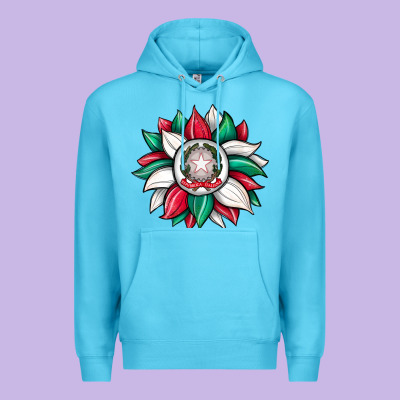 Sunflower İtalian Flag Premium Hoodie Designed By Jahusdesignshop