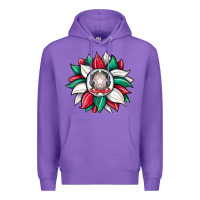 Purple sunflower i̇talian flag Premium Hoodie - JahusDesignShop