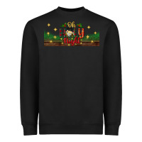 Black oh holy night Heavyweight Sweatshirt - BundleAndBundleShop