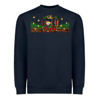 Navy oh holy night Heavyweight Sweatshirt - BundleAndBundleShop