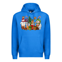 True Royal christmas polar bear reindeer and snowman coffee c Premium Hoodie - CowGirlArtShop