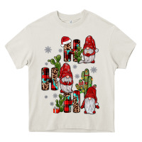 Cream ho ho ho gnome Heavy Core Tee - JahusDesignShop