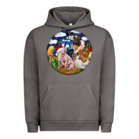 Pigment Tornado Farm And Pig Urban Hoodie - FaDigitalArtStudio