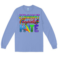 Colony Blue Straight Againts Hate Long Sleeve Tee - BundleAndBundleShop