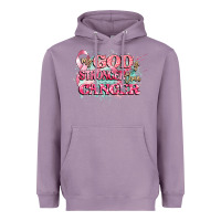 Lavender my god is stronger than cancer Heavyweight Hoodie - CowGirlArtShop