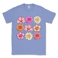 Colony Blue flowers Classic Tee - MaliasSmallBusiness