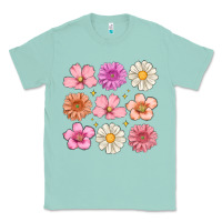 Seafoam flowers Classic Tee - MaliasSmallBusiness