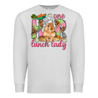 Dove Grey One hip lunch lady Easter Day Premium Sweatshirt - HowdyJamesFarm