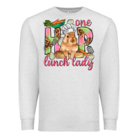 Oatmeal Heather One hip lunch lady Easter Day Premium Sweatshirt - HowdyJamesFarm