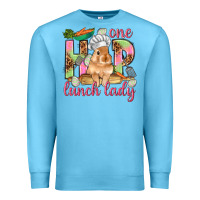Ocean Blue One hip lunch lady Easter Day Premium Sweatshirt - HowdyJamesFarm