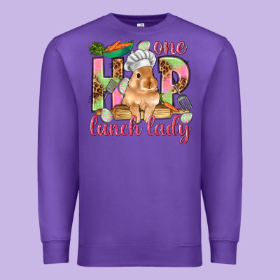 One Hip Lunch Lady Easter Day Premium Sweatshirt Designed By Howdyjamesfarm