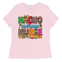 Bubblegum Pink nacho average nurse Ladies Tee - RanaPortraitStore