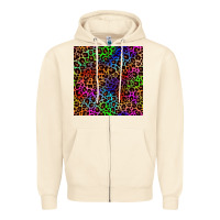 Sandshell Pride leopard seamless pattern Zipper Hoodie - NancyCooperArtShop