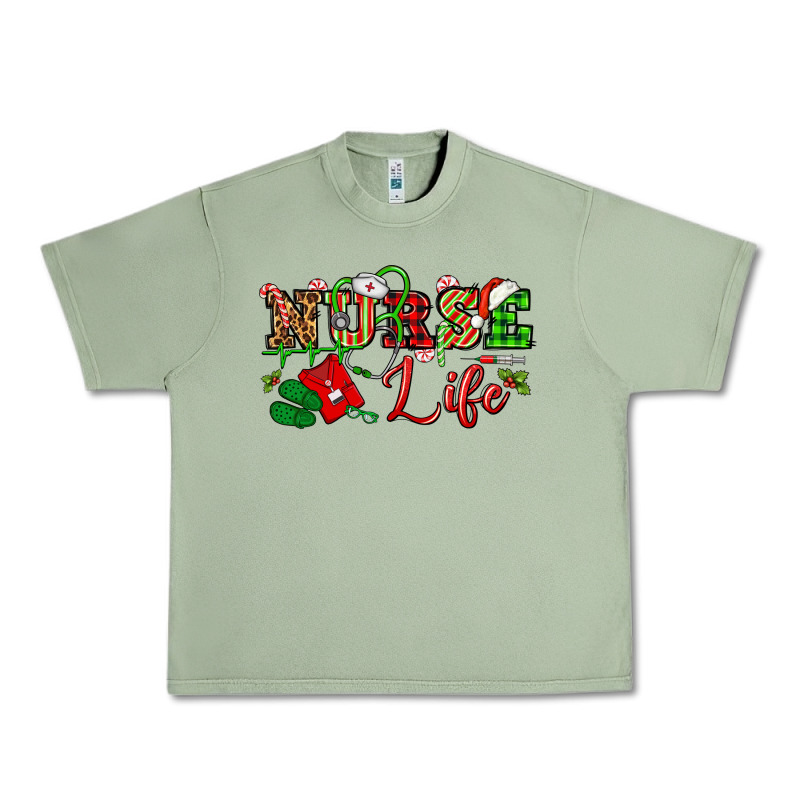 Nurse Life Christmas Urban Heavy Tee by NancyCooperArtShop | Teevron
