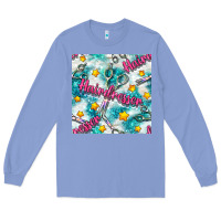 Colony Blue Hairdresser Scissor And Stars With Glitter Seamless Pattern Bbs Long Sleeve Tee - BundleAndBundleShop