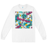 White Hairdresser Scissor And Stars With Glitter Seamless Pattern Bbs Long Sleeve Tee - BundleAndBundleShop