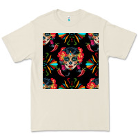 Sugar Skull Seamless Pattern Premium Tee | Teevron
