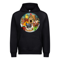 Black Christmas coop ornament Urban Hoodie - FaDigitalArtStudio