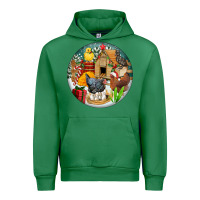 Emerald Christmas coop ornament Urban Hoodie - FaDigitalArtStudio