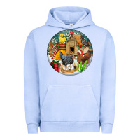 Pigment Grape Ice Christmas coop ornament Urban Hoodie - FaDigitalArtStudio