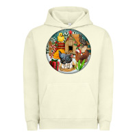 Pigment Pistachio Christmas coop ornament Urban Hoodie - FaDigitalArtStudio