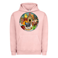 Pigment Salmon Christmas coop ornament Urban Hoodie - FaDigitalArtStudio