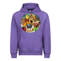 Tulip Christmas coop ornament Urban Hoodie - FaDigitalArtStudio