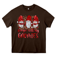Chocolate Brown hangin' with my gnomies Heavy Core Tee - JahusDesignShop