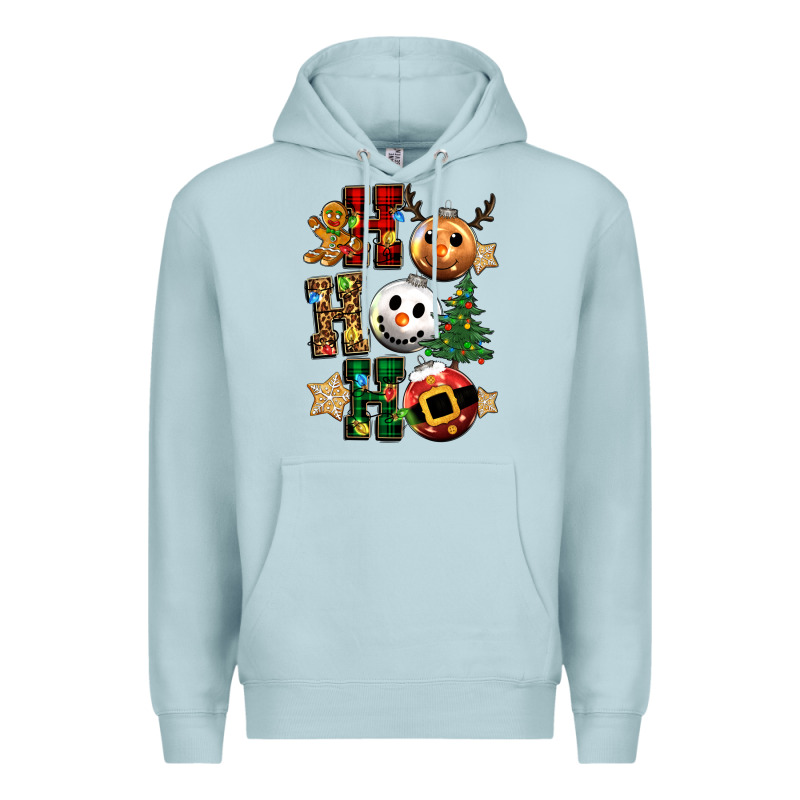 Ho Ho Ho Christmas Premium Hoodie by CowGirlArtShop | Teevron