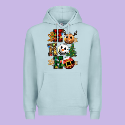 Ho Ho Ho Christmas Premium Hoodie Designed By Cowgirlartshop