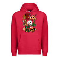 Cardinal ho ho ho christmas Premium Hoodie - CowGirlArtShop