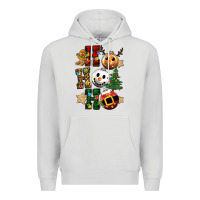Dove Grey ho ho ho christmas Premium Hoodie - CowGirlArtShop