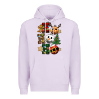 Lilac ho ho ho christmas Premium Hoodie - CowGirlArtShop