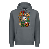 Rock ho ho ho christmas Premium Hoodie - CowGirlArtShop