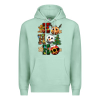Seafoam ho ho ho christmas Premium Hoodie - CowGirlArtShop