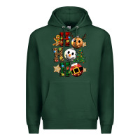 Sports Green ho ho ho christmas Premium Hoodie - CowGirlArtShop
