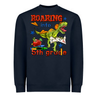 Navy roaring into 5th grade Heavyweight Sweatshirt - BundleAndBundleShop