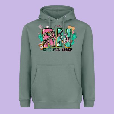 Registered Nurse Heavyweight Hoodie Designed By Cowgirlartshop