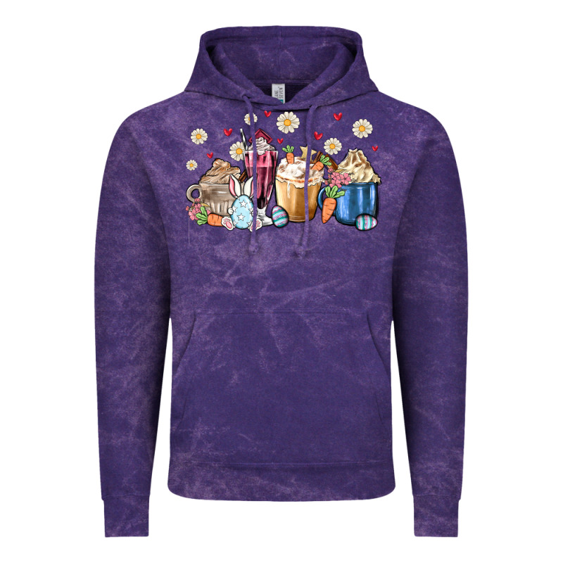 Easter Coffee Cups Vintage Hoodie by MaliasSmallBusiness | Teevron