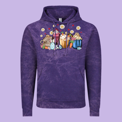 Easter Coffee Cups Vintage Hoodie Designed By Maliassmallbusiness