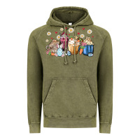 Vintage Olive easter coffee cups Vintage Hoodie - MaliasSmallBusiness